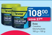 Evox Creatine Monohydrate-100g + 100g Per Pack