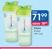 Clicks Shaker With Cup-Each