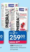 USN Phedra Cut Multi Action Slim Packs 20 Sachets-For 2