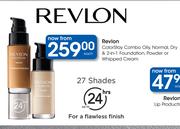 Revlon Colorstay Combo Oily,Normal,Dry & 2 In 1 Foundation,Powder Or Whipped Cream-Each