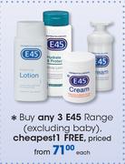 E45 Range (Excluding Baby)-Each