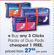Clicks Packs Of Duo Pads-Each