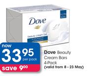 Dove Beauty Cream Bars 4 Pack-Per Pack