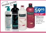 Tresemme Shampoo Or Conditioner-500ml, 750ml Or 900ml Each