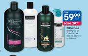 Tresemme Shampoo Or Conditioner-500ml, 750ml Or 900ml Each