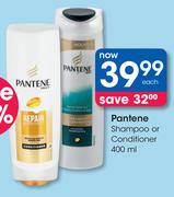Pantene Shampoo Or Conditioner-400ml Each