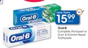 Oral-B Complete, Pro Expert Or Gum & Enamel Repair Toothpaste-Each