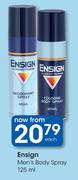 Ensign Men's Body Spray-125ml Each