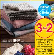 Clicks Or O'My Winter Throws Or Hot Water Bottles-Each