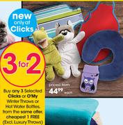 Clicks Or O'My Winter Throws Or Hot Water Bottles-Each