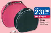 Clicks Round Hard Vanity Bags-Each