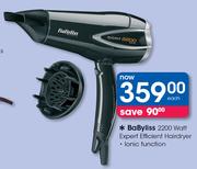 Babyliss 2200 Watt Expert Efficient Hairdryer
