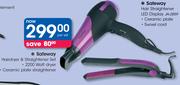 Safeway Hair Dryer & Straightener Set-Per Set