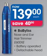 Babyliss Nose And Ear Hair Trimmer E600XE