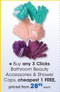 Clicks Bathroom Beauty Accessories & Shower Caps-Each