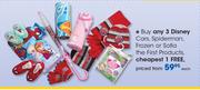 Disney Cars, Spiderman, Frozen Or Sofia The First Products-Each