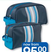 Clicks Men's Navy & Turquoise Toiletry Bag Large-Each