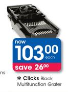 Clicks Black Multifunction Grater