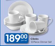 Clicks 12 Piece Dinner Set-Per Set