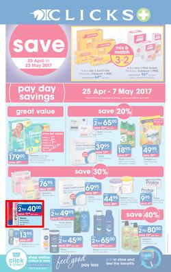 Clicks : Pay Day Savings (25 Apr - 23 May 2017), page 1