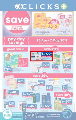 Clicks : Pay Day Savings (25 Apr - 23 May 2017), page 1