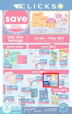 Clicks : Pay Day Savings (25 Apr - 23 May 2017), page 1