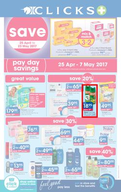 Clicks : Pay Day Savings (25 Apr - 23 May 2017), page 1