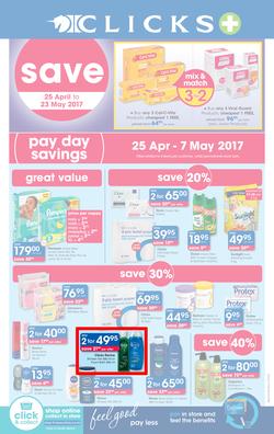 Clicks : Pay Day Savings (25 Apr - 23 May 2017), page 1
