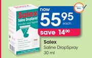 Salex Saline DropSpray 30ml-Each