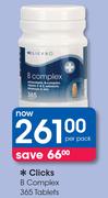 Clicks B Complex 365 Tablets-Per Pack