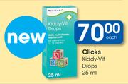 Clicks Kiddy-Vit Drops 25ml-Each