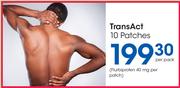 TransAct 10 Patches-Per Pack