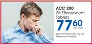 ACC 200 25 Effervescent Tablets-Per Pack