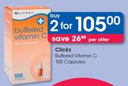 Clicks Buffered Vitamin C 100 Capsules-For 2