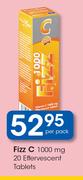 Fizz C 1000mg 20 Effervescent Tablets-Per Pack