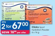 Clicks Sport Hydration Powder 6x14g-ForAny 2