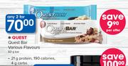 Quest Bar Various Flavours-2x60g Bar