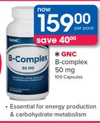 GNC B-Complex 50mg-100 Capsules Per Pack
