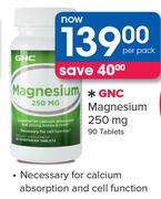 GNC Magnesium 250mg-90 Tablets Per Pack