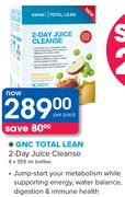 GNC Total Lean 2 Day Juice Cleanse-4x355ml Bottles Per Pack