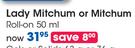 Lady Mitchum Or Mitchum Roll On-50ml Each