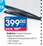 BaByliss Crystal Ceramic Digital Straightener-Each