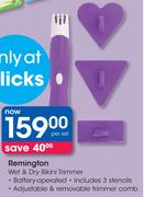 Remington Wet & Dry Bikini Trimmer-Per Set
