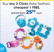 Clicks Baby Teethers-Each