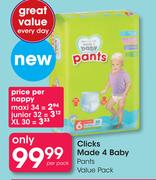 Clicks Made 4 Baby Pants Value Pack-Per Pack