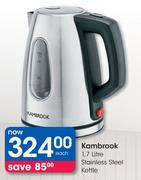 Kambrook 1.7Ltr Stainless Steel Kettle-Each
