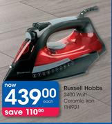 Russell Hobbs 2400 Watt Ceramic Iron RHI931-Each