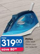 Philips 2000 Watt Steam Iron GC1436/20-Each