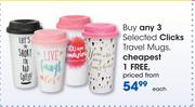 Clicks Travel Mugs-Each