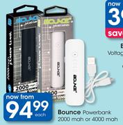 Bounce Powerbank 2000 Mah Or 4000 Mah-Each